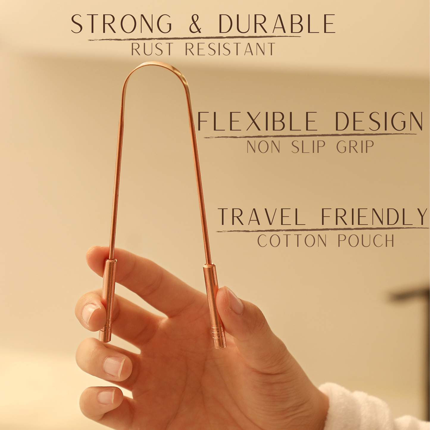 Copper Tongue Scraper